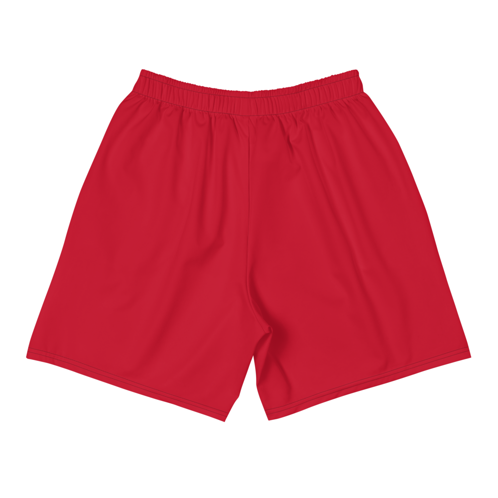 Red and white gym on sale shorts